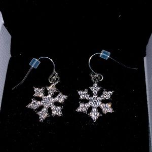 Snowflake Christmas earrings